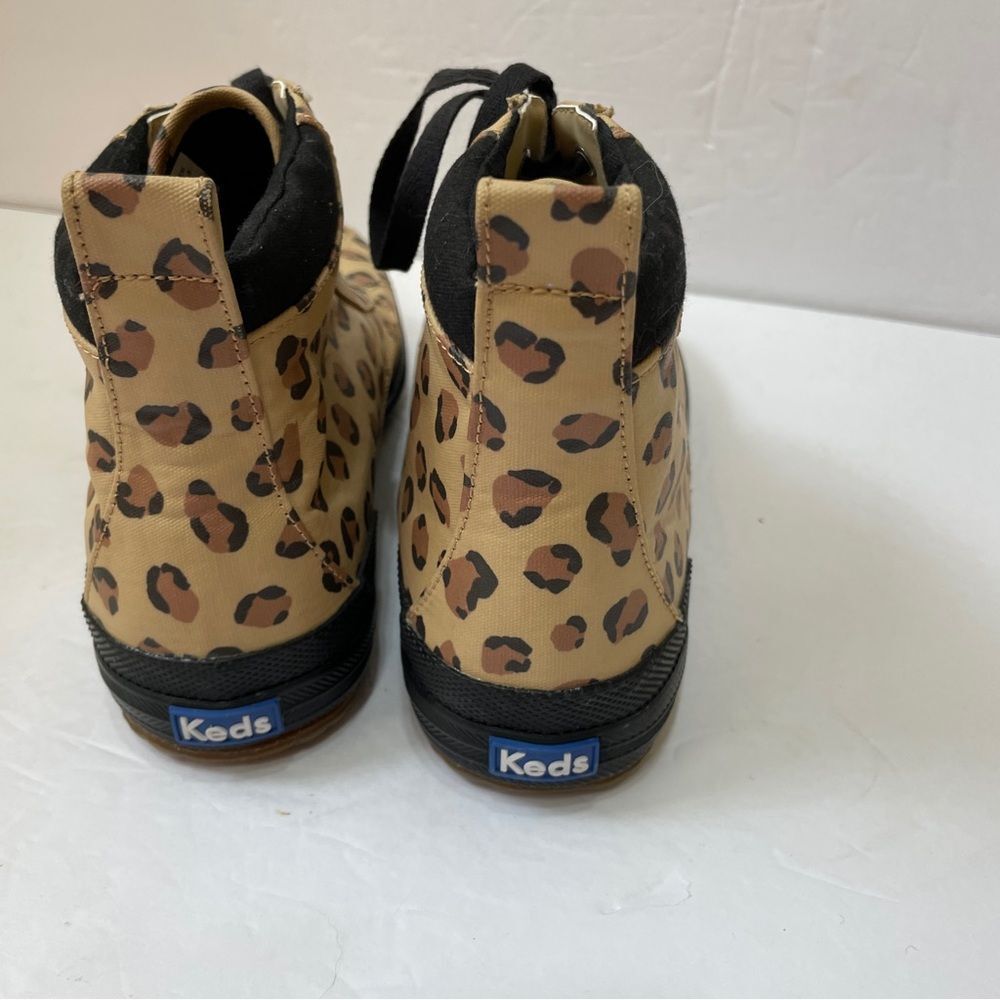 NEW WITHOUT TAGS KEDS SCOUT WATER RESISTANT ANKLE BOOTS IN LEOPARD PRINT - Picture 5 of 6